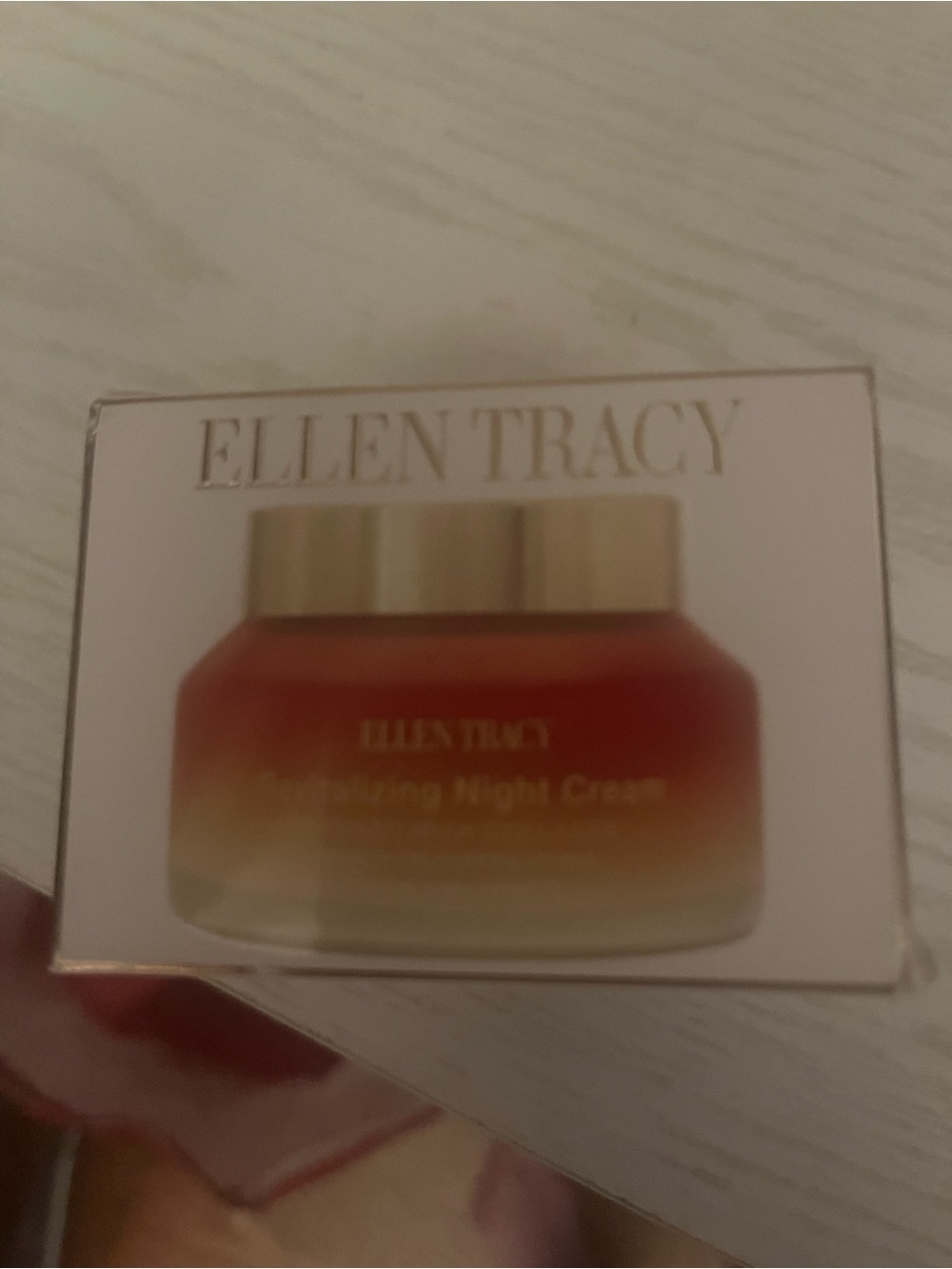 Ellen Tracy Moisturizer - Red and Gold Jar